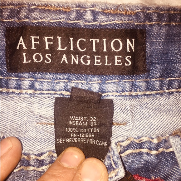 Men's Affliction Jeans - Picture 4 of 6